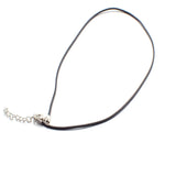 100PCS 2MM Leather Rope Necklace DIY Pendant Jewelry Lobster Clasp