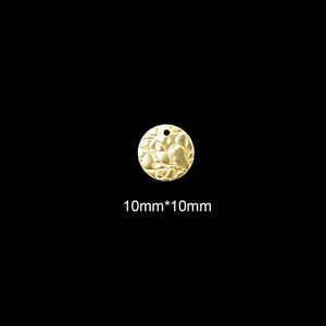 100PCS Alloy Coin Disc Charms for Jewelry Making