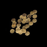 100PCS Alloy Coin Disc Charms for Jewelry Making