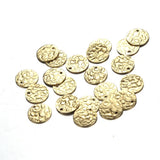 100PCS Alloy Coin Disc Charms for Jewelry Making