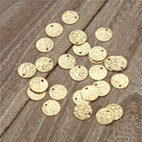 100PCS Alloy Coin Disc Charms for Jewelry Making