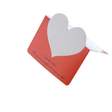 100PCS Heart Postcard Greeting Card Wedding Invitation Envelope Message Cards