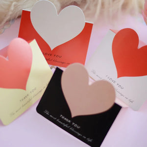 100PCS Heart Postcard Greeting Card Wedding Invitation Envelope Message Cards