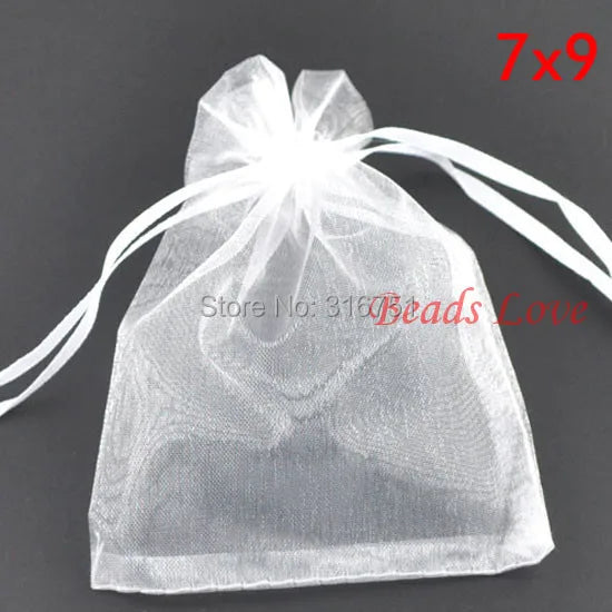 100PCS Wedding Gift Organza Bags 7CMX9CM AA(W03179)