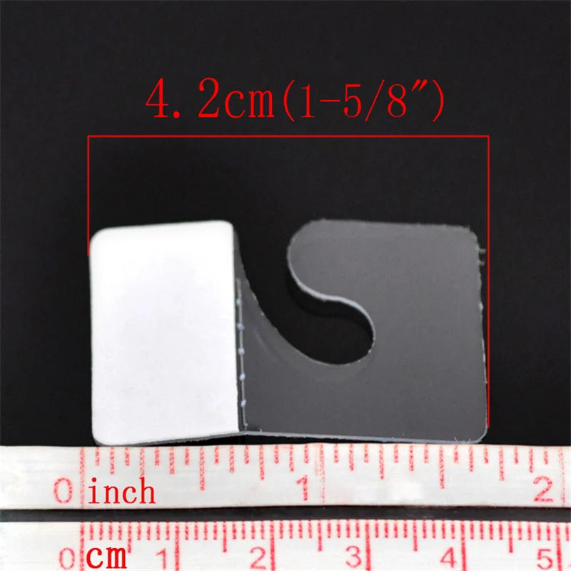 100pcs Plastic Transparent Jewelry Hanging Display Cards with Adhesive Hang Card