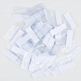 100pcs Plastic Transparent Jewelry Hanging Display Cards with Adhesive Hang Card
