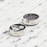 100Pcs Religious Spacer Beads Antique Silver Cross DIY Making
