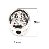 100Pcs Religious Spacer Beads Antique Silver Cross DIY Making