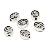 100Pcs Religious Spacer Beads Antique Silver Cross DIY Making