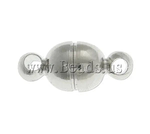 100Pcs DIY Brass Magnetic Clasps 11.40x5mm Plated Nickel Lead Cadmium
