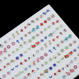 100 Pairs Colorful Crystal Stud Earrings Set for Women Girls