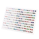 100 Pairs Colorful Crystal Stud Earrings Set for Women Girls