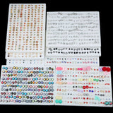 100 Pairs Acrylic Crystal Stud Earrings Set for Women Girl Jewelry