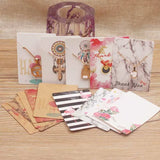 100Pc Jewelry Necklace Paper Card DIY Flower/Marbling/Sweet Love Charms