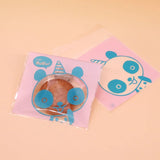100Pcs 10*10+3cm Cookies Cake Transparent Bags