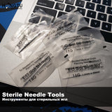 100Pcs Sterile Disposable Piercing Needles Surgical Steel Kit