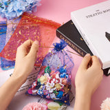 100Pcs Star & Moon Organza Gift Bags Drawstring Jewelry Wedding Party Favor Bags