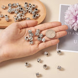 100Pcs Tibetan Style Large Hole Beads for Jewelry Making DIY Bracelet