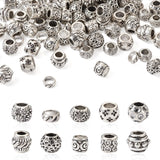 100Pcs Tibetan Style Large Hole Beads for Jewelry Making DIY Bracelet