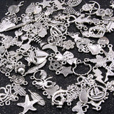 100Pcs 100 Style Mix Charms Pendants DIY Jewelry Making Necklace Accessaries