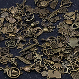 100Pcs 100 Style Mix Charms Pendants DIY Jewelry Making Necklace Accessaries