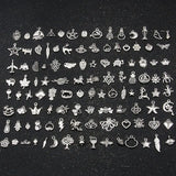 100Pcs 100 Style Mix Charms Pendants DIY Jewelry Making Necklace Accessaries