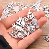 100 Pcs 100 Styles Charms Pendants for DIY Jewelry Making