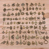 100 Pcs 100 Styles Charms Pendants for DIY Jewelry Making