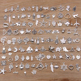 100 Pcs 100 Styles Charms Pendants for DIY Jewelry Making