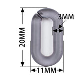 100Pcs Matte Acrylic Chain Link DIY Earrings Necklace Jewelry Making Supplies