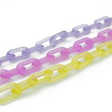 100Pcs Matte Acrylic Chain Link DIY Earrings Necklace Jewelry Making Supplies