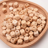 100Pcs 12mm A-Z Wooden Letter Beads Mix Alphabet Square Cube Bracelet DIY