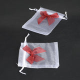 100PCS 12x10cm Organza Pouches Jewelry Bags Xmas Wedding Candy Gift Bags