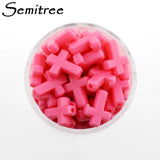 100Pcs Mixed Candy Acrylic Cross Spacer Beads for DIY Jewelry Making