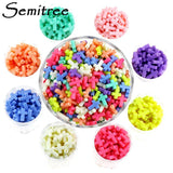 100Pcs Mixed Candy Acrylic Cross Spacer Beads for DIY Jewelry Making