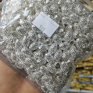 100Pcs High Brass Metal Plated Long Tube Beads DIY Jewelry