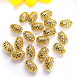 100Pcs High Brass Metal Plated Long Tube Beads DIY Jewelry