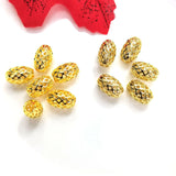 100Pcs High Brass Metal Plated Long Tube Beads DIY Jewelry
