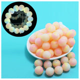 100Pcs 15MM Raspberry Glow Silicone Beads for Jewelry
