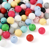 100pcs 15mm Round Silicone Beads & Spacer Beads for DIY Jewelry Making