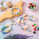 100pcs 15mm Round Silicone Beads & Spacer Beads for DIY Jewelry Making