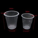 100Pcs 180ml 250ml Disposable Plastic Cups Resin Mixing Epoxy Art Tools