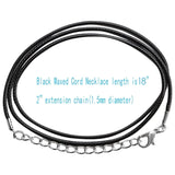100Pcs 18" 1.5mm Wax Cord Necklace Rope Bracelet Leather Cord Bulk