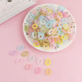 100Pcs 19*14MM Transparent Frosted Acrylic Chain Link for DIY Earrings Keychain