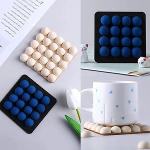 100Pcs 20 Mm Half Wooden Beads for DIY Craft Christmas