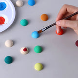 100Pcs 20mm Half Wooden Beads - Unfinished Natural Wood Balls for Craft