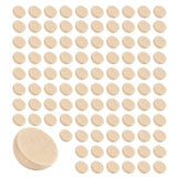 100Pcs 20mm Half Wooden Beads Unfinished Split Natural Round Wood Balls