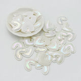 100Pcs Leather Heart Patches Appliques for Clothes Sewing DIY Hat Hair Bow