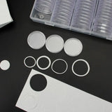 100Pcs 30mm Coin Capsules Protect Gasket Storage Box