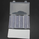 100Pcs 30mm Coin Capsules Protect Gasket Storage Box